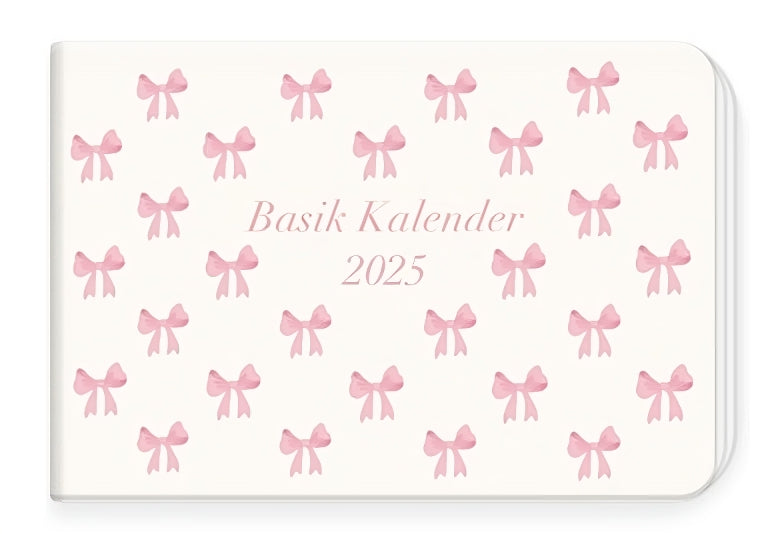 Coverbild des Basik Kalenders für 2025 in Rosa