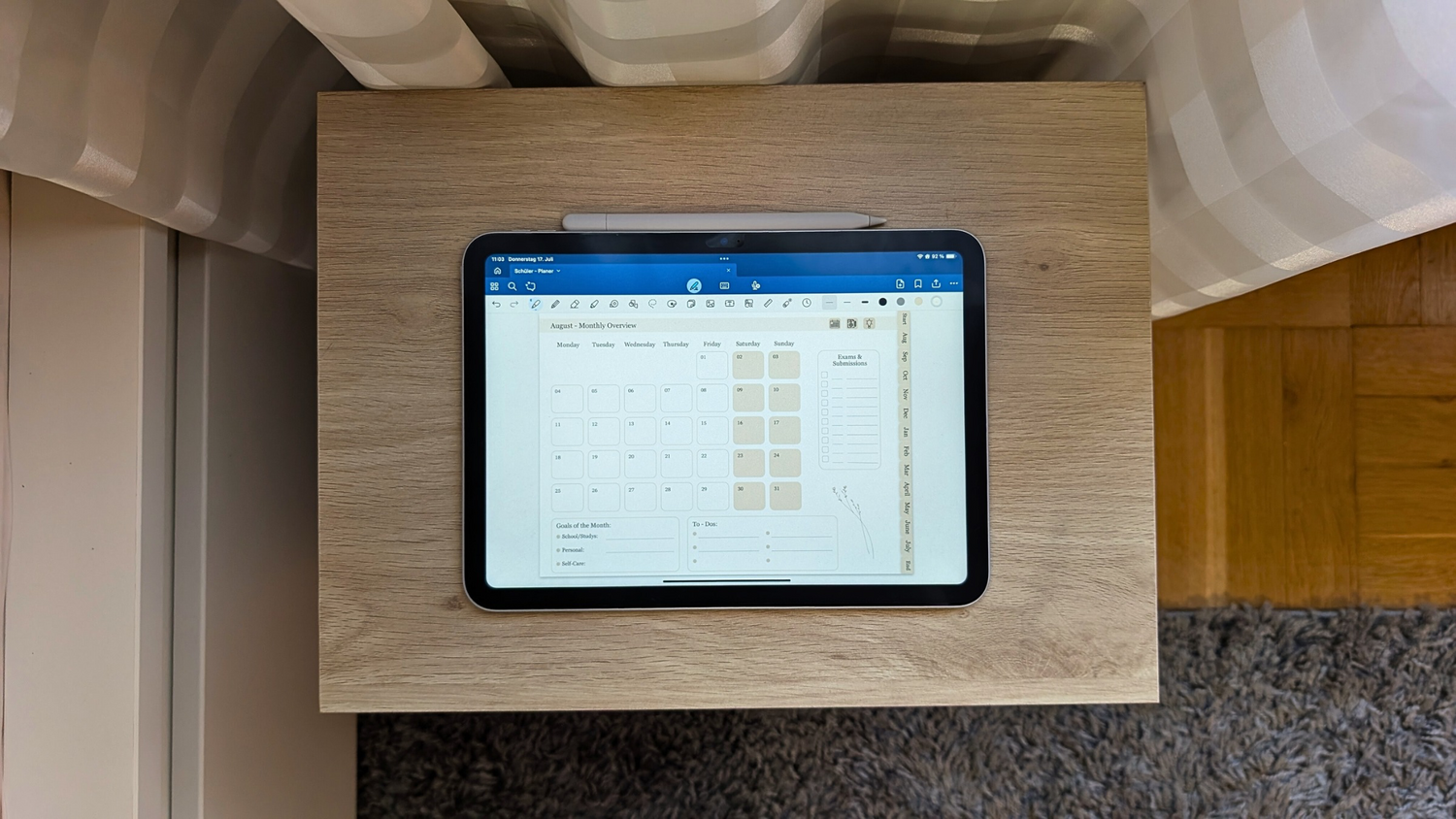Nutzung eines NM - Planers in GoodNotes