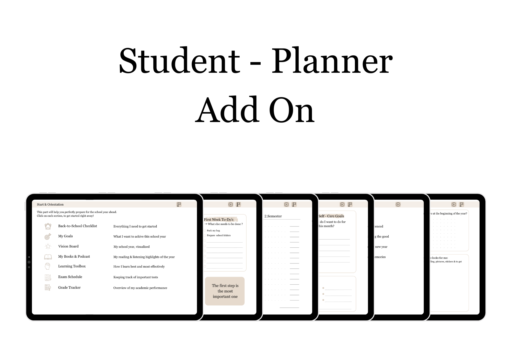 Add On - Student-Planner